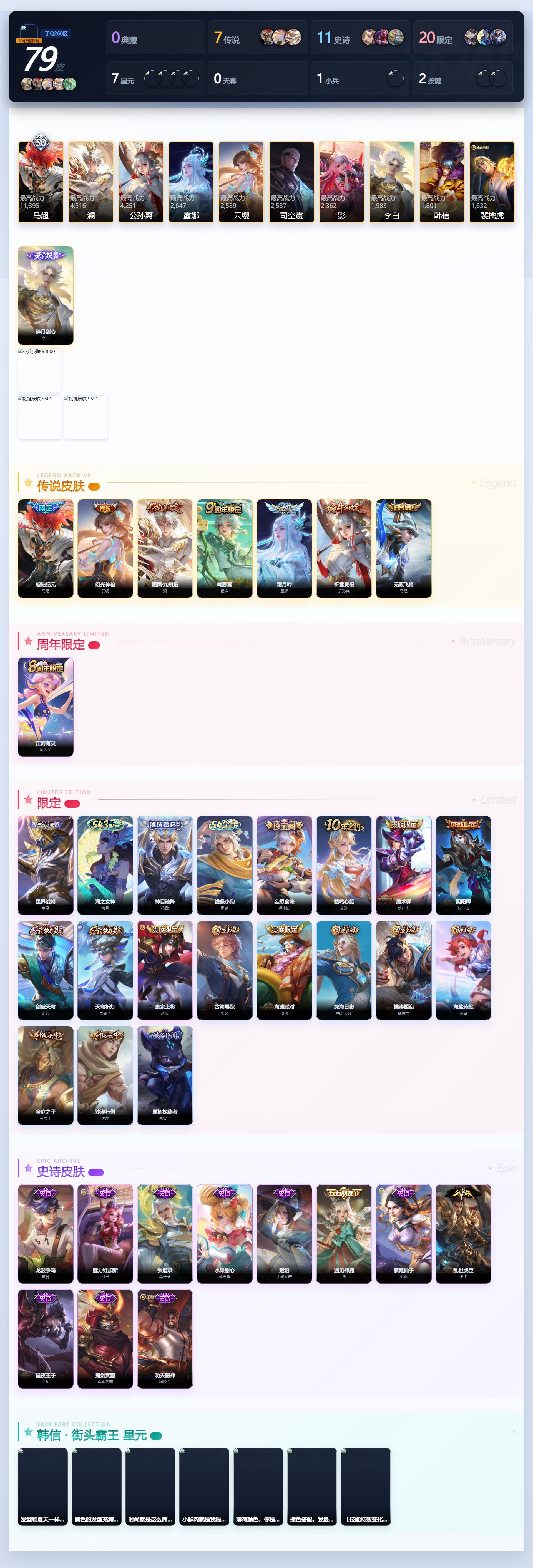 WZQM4479556王者荣耀账号详情图4